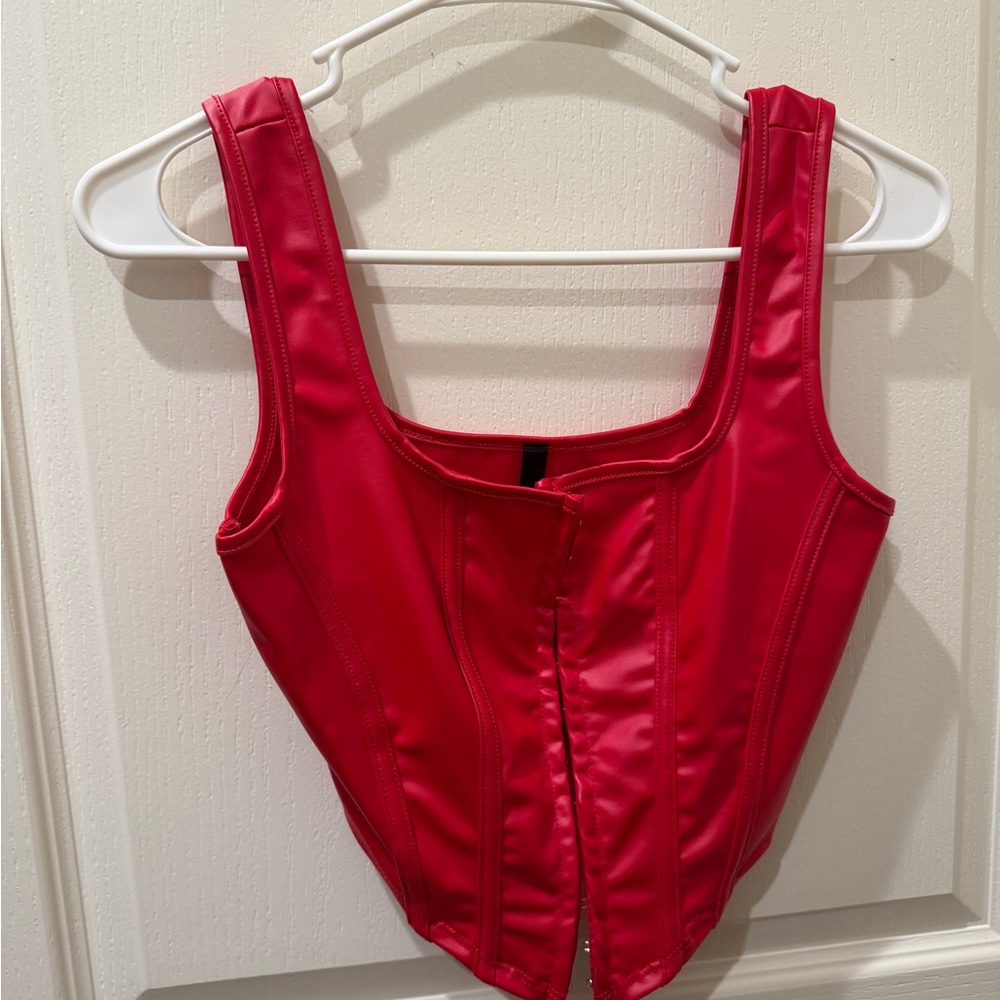 Chic Red Women's Tank Top